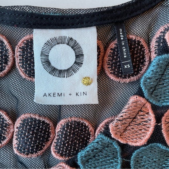 Akemi + Kin Embroidered Mesh Top - Picture 3 of 4